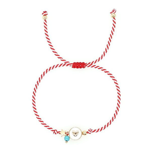 Bracelets à breloques en perles de verre pour la fête des mères