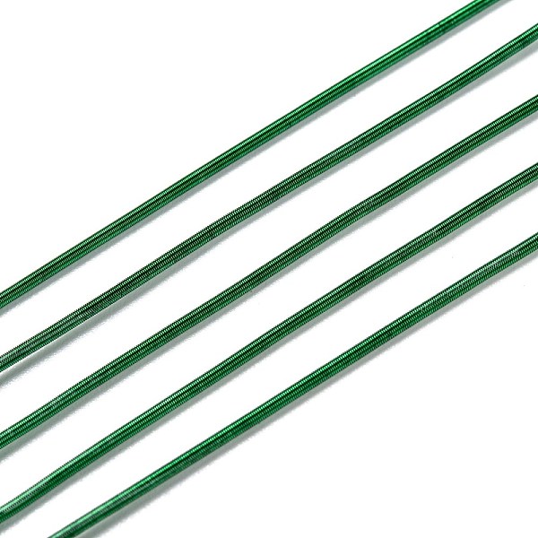 PandaHall French Wire Gimp Wire, Flexible Round Copper Wire, Metallic Thread for Embroidery Projects and Jewelry Making, Dark Green, 18...