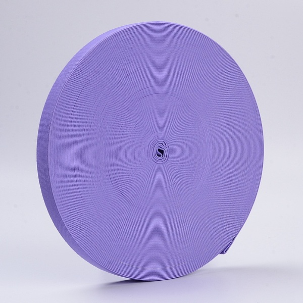 

PandaHall Colored Flat Elastic Rubber Band, Webbing Garment Sewing Accessories, Medium Slate Blue, 25mm, about 43.74 yards(40m)/roll Elastic..., Purple