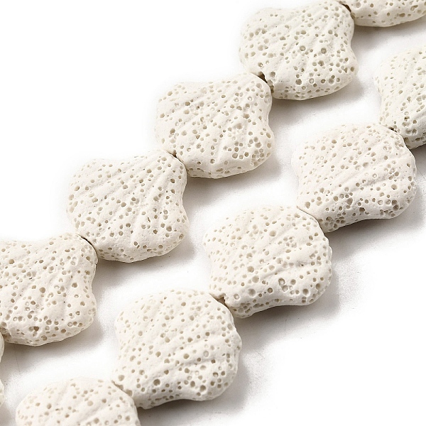 Brins de perles de pierre de lave naturelle teintée