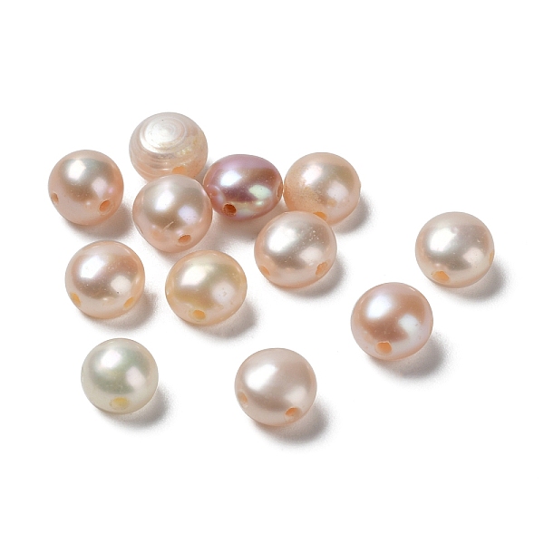 

PandaHall Natural Pearl Beads Strands, Potato, Flamingo, 5.5x5mm, Hole: 0.8mm Pearl Potato Pink