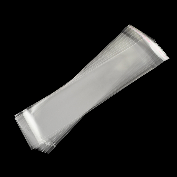 

PandaHall OPP Cellophane Bags, Rectangle, Clear, 37x8cm, Hole: 8mm, Unilateral Thickness: 0.035mm, Inner Measure: 31x8cm OPP Cellophane...