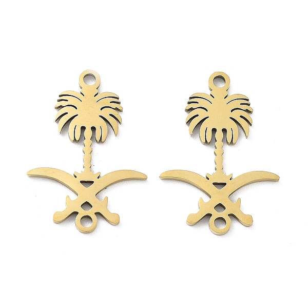 

PandaHall Ion Plating(IP) 201 Stainless Steel Connector Charms, Flower Links, Golden, 20x14x1mm, Hole: 1.4mm 201 Stainless Steel Flower