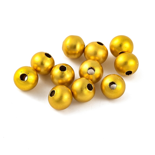 

PandaHall Brass Beads, Lead Free & Cadmium Free, Round, Golden, 8mm, Hole: 2mm Brass Round