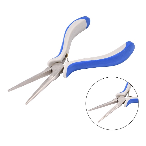 

PandaHall Carbon Steel Jewelry Pliers, Long Chain Nose Pliers, Needle Nose Pliers, Ferronickel, 6x15.5cm Carbon Steel