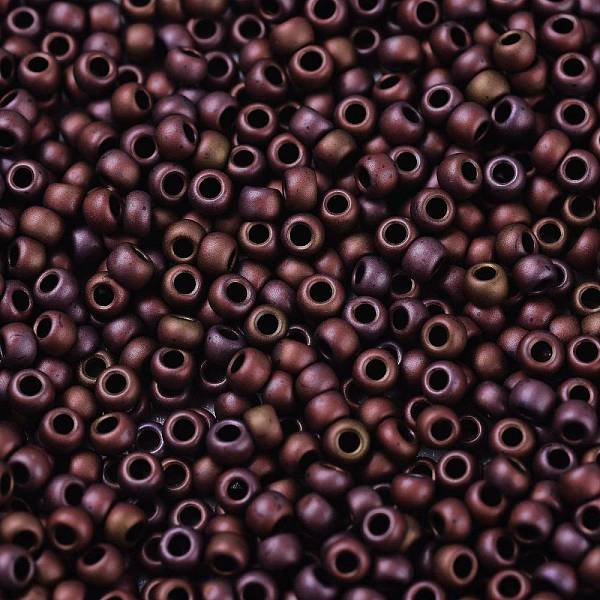 

PandaHall TOHO Round Seed Beads, Japanese Seed Beads, (703) Matte Color Mauve Mocha, 11/0, 2.2mm, Hole: 0.8mm, about 5555pcs/50g Glass..., Purple