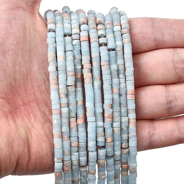 Frosted Synthetic ShouShan Stone Beads Strands