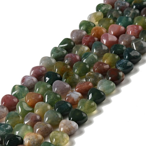 

PandaHall Natural Indian Agate Beads Strands, Heart, 8~8.5x8~9x5mm, Hole: 1mm, about 50~51pcs/strand, 15.55~15.75''(39.5~40cm) Indian Agate...