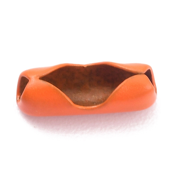 

PandaHall Brass Ball Chain Connectors, Orange Red, 10x3.5~4mm, Hole: 3mm Brass