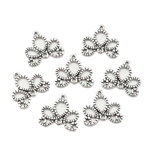 

PandaHall Tibetan Style Alloy Links Connectors, Cadmium Free & Nickel Free & Lead Free, Flower, Antique Silver, 21x21x1.5mm, Hole: 1mm Alloy...