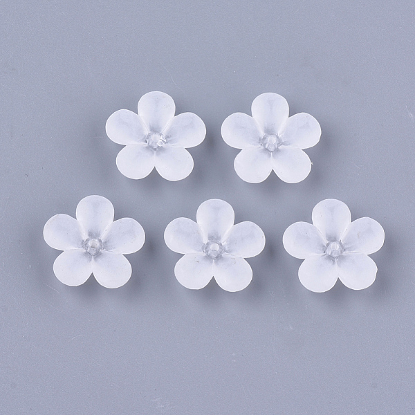 

PandaHall Transparent Acrylic Beads, Frosted, Flower, Clear, 21.5x22x7mm, Hole: 1.5mm, about 420pcs/500g Acrylic Flower Clear