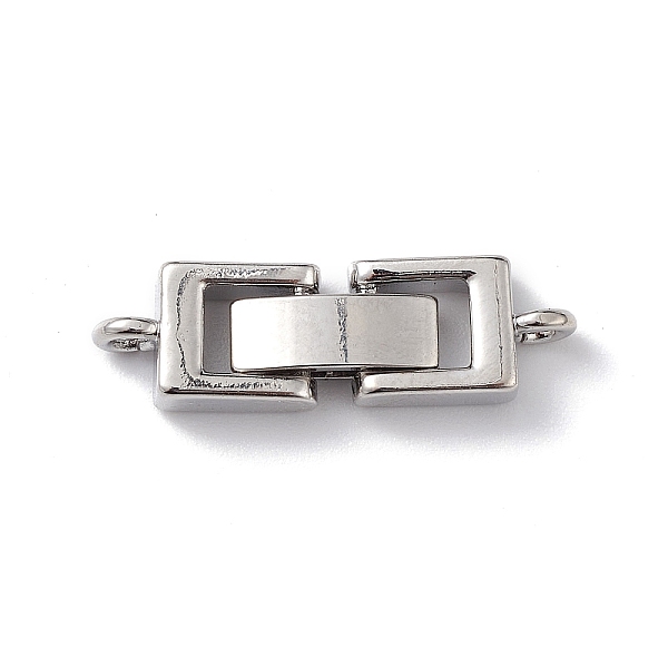 

PandaHall Rack Plating Brass Fold Over Clasps with Loops, for Bracelet Necklace Making, Cadmium Free & Lead Free, Long-Lasting Plated...