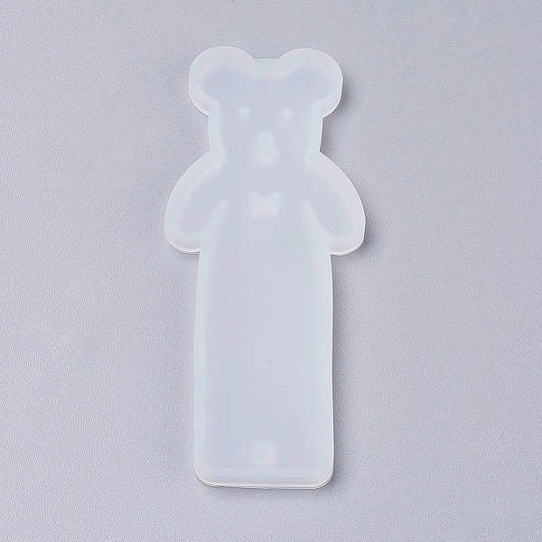 

PandaHall Silicone Bookmark Molds, Resin Casting Molds, Bear, White, 93x38x4.5mm, Inner Diameter: 89x35mm Silicone Bear White