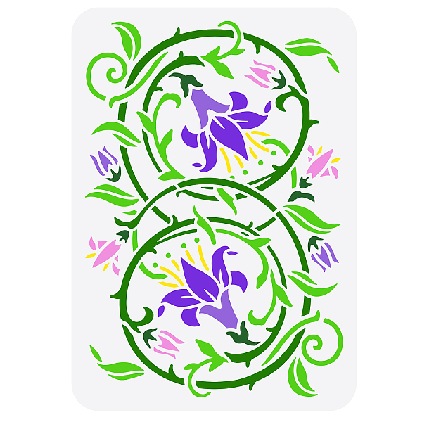 

PandaHall Plastic Drawing Painting Stencils Templates, for Painting on Scrapbook Fabric Tiles Floor Furniture Wood, Rectangle, Plane Pattern...