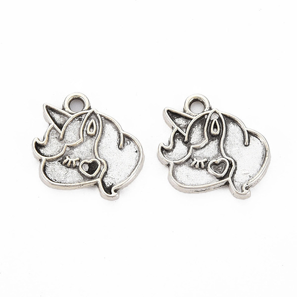 

PandaHall Tibetan Style Alloy Pendant Enamel Settings, Cadmium Free & Lead Free, Unicorn, Antique Silver, 16x14.5x1.5mm, Hole: 1.8mm Alloy...