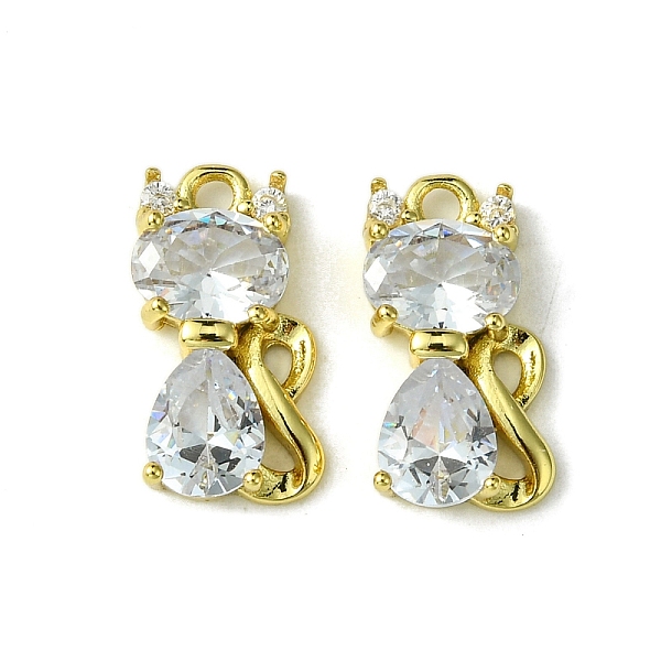 

PandaHall Eco-Friendly Brass Micro Pave Cubic Zirconia Pendants, Long-Lasting Plated, Real 18K Gold Plated, Cadmium Free & Lead Free, Cat..., Clear