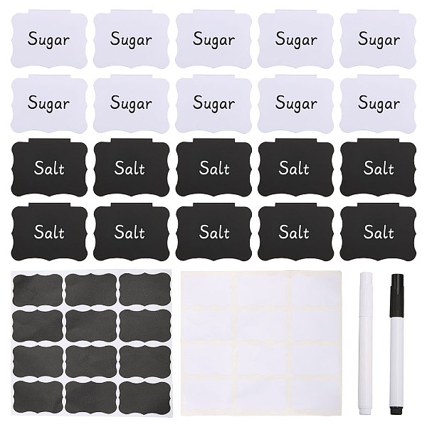 

PandaHall CHGCRAFT 42pcs Erasable PVC Price Tags Set Including 16Pcs Display Chalkboard Clips 2Pcs Erasable Plastic Blackboard Pen 24Pcs..., Multicolor