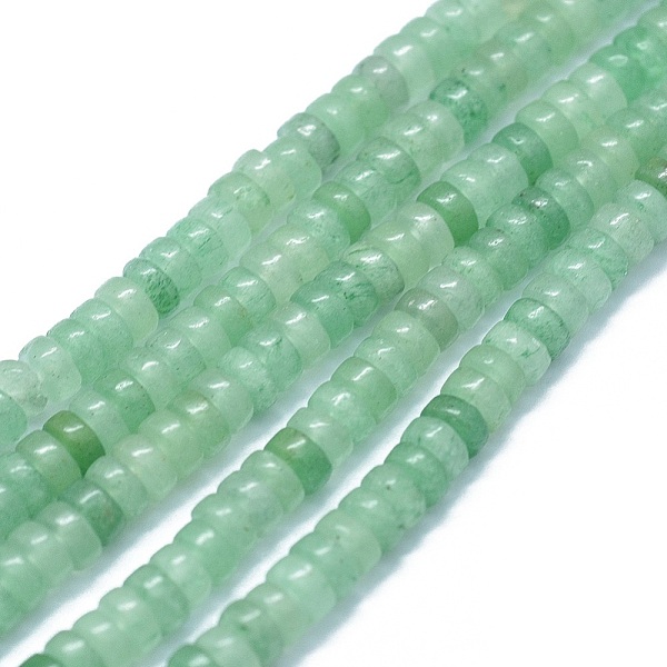 

PandaHall Natural Green Aventurine Beads Strands, Flat Round/Disc, 3.8~4.2x2~4.5mm, Hole: 0.8~1mm, about 152~180pcs/strand, 15.1~15.5 inch...