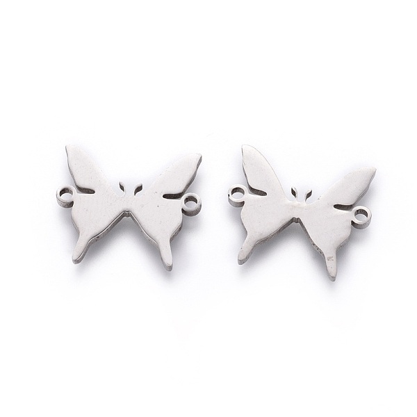 

PandaHall 201 Stainless Steel Links, Manual Polishing, Butterfly, Stainless Steel Color, 15x17x1.5mm, Hole: 1.4mm 201 Stainless Steel...