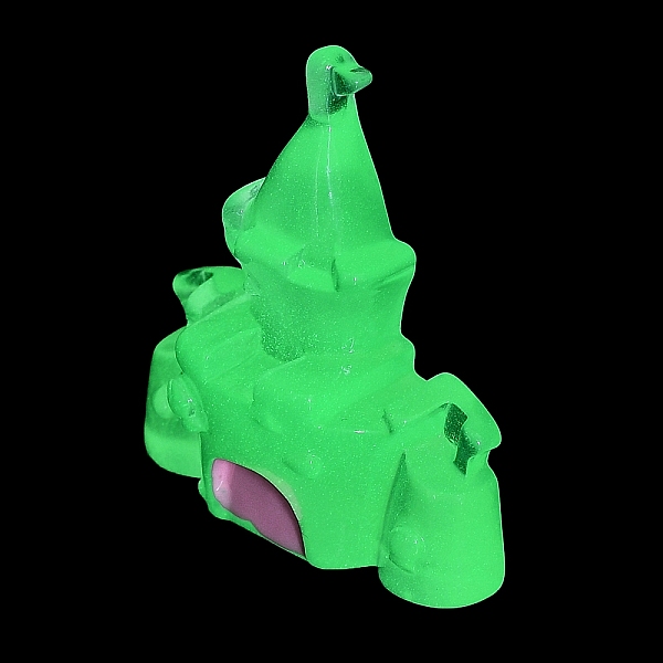 

PandaHall Luminous Resin Cabochons, Glow in the Dark, Castle, WhiteSmoke, 37x33x12.5mm Resin Castle White