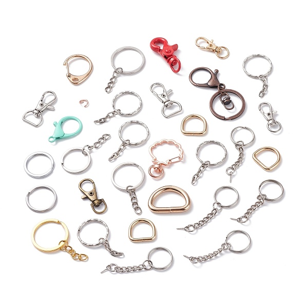 Alloy and Iron Keychain Clasps