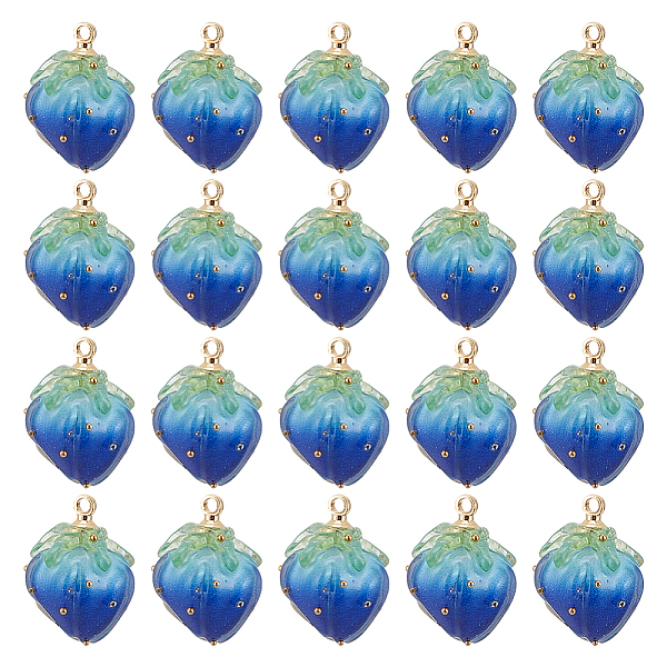 20 pendentif en résine époxy fait main en forme de fleur