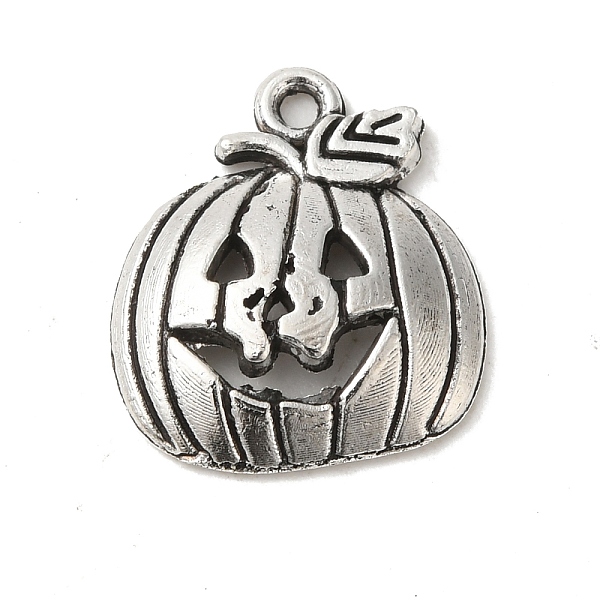 

PandaHall Tibetan Style Zinc Alloy Pendants, Lead Free & Cadmium Free, Pumpkin Jack-O'-Lantern, Antique Silver, 18x16x3.5mm, Hole: 1.5mm...