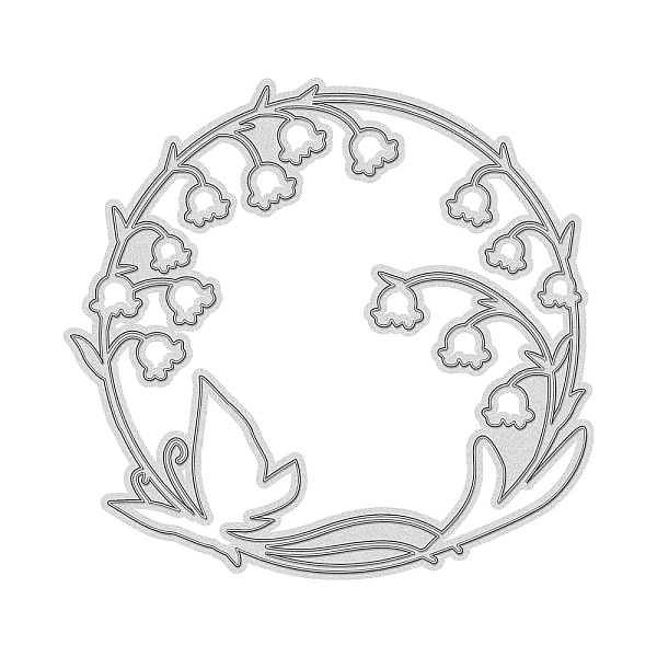 

PandaHall Carbon Steel Cutting Dies Stencils, for DIY Scrapbooking/Photo Album, Decorative Embossing DIY Paper Card, Wreath with Butterfly...