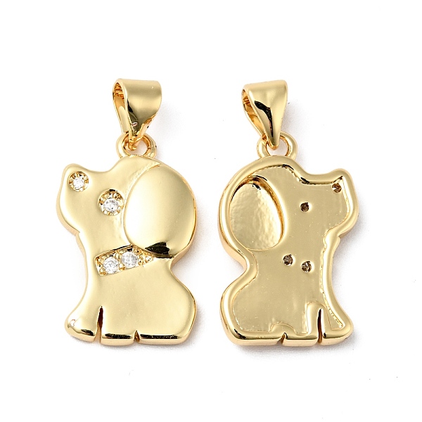 

PandaHall Rack Plating Brass Micro Pave Clear Cubic Zirconia Pendants, Cadmium Free & Lead Free, Elephant, Real 18K Gold Plated, 19.5x12x3mm...
