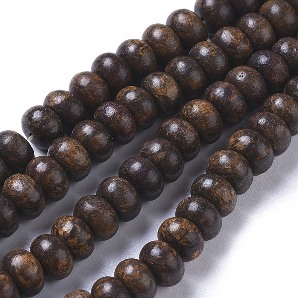 

PandaHall Natural Bronzite Beads Strands, Rondelle, 8x5mm, Hole: 0.8mm, about 73pcs/strand, 15.16 inch(38.5cm) Bronzite Rondelle