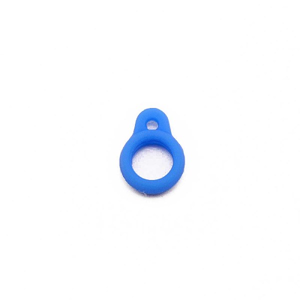

PandaHall Silicone Pendant, for Electronic stylus & Lighter Making, Ring, Blue, 16x12x6mm, Hole: 2.5mm, 8mm inner diameter Silicone Ring...