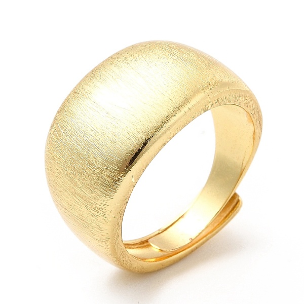 

PandaHall Rack Plating Brass Plain Band Adjustable Ring for Women, Cadmium Free & Lead Free, Golden, US Size 7 3/4(17.9mm) Brass
