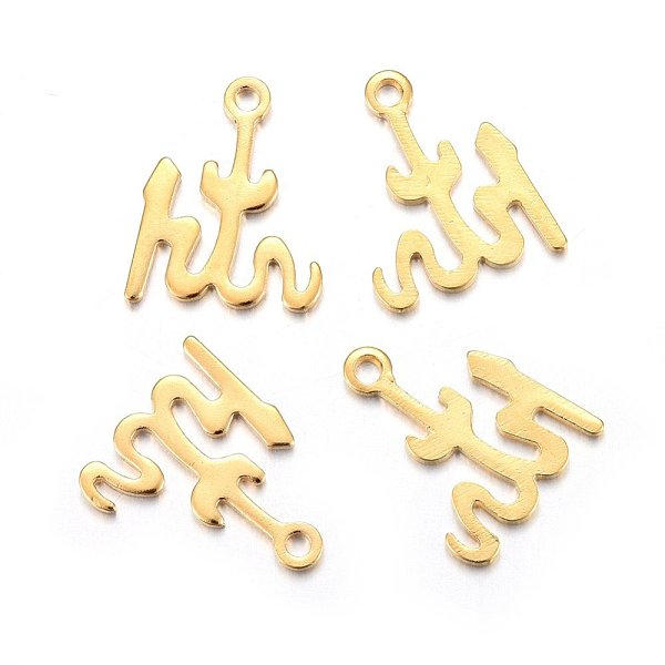 

PandaHall 201 Stainless Steel Pendants, Allah, Golden, 16x13x1mm, Hole: 1.6mm 201 Stainless Steel Others