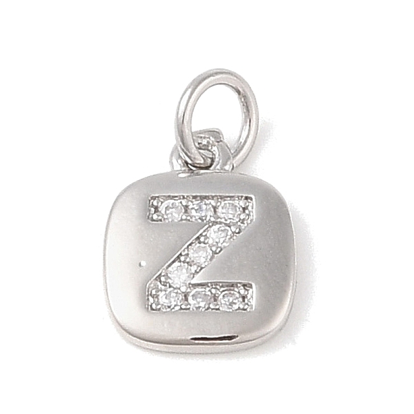 

PandaHall Rack Plating Brass Micro Pave CLear Cubic Zirconia Charms, with Jump Rings, Cadmium Free & Lead Free, Long-Lasting Plated...