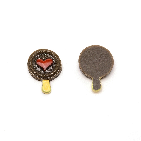 

PandaHall Opaque Resin Cabochons, Ice Cream, Coconut Brown, 23x16.5x5.5mm Resin Others