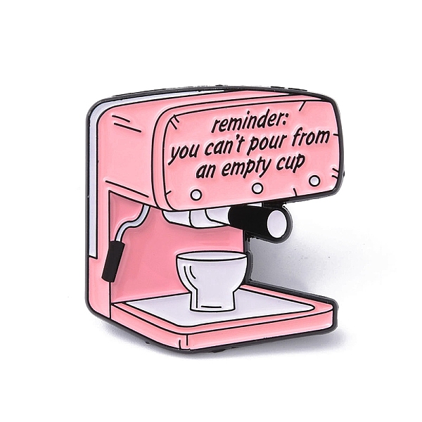 

PandaHall Black Alloy Brooches, Enamel Pins, Drink, 31x29.5x1.4mm Alloy+Enamel Drink