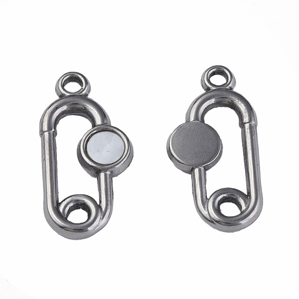 

PandaHall 304 Stainless Steel Pendants, with White Shell, Oval, Stainless Steel Color, 20x10x2mm, Hole: 1.6mm Stainless Steel+Shell Oval...