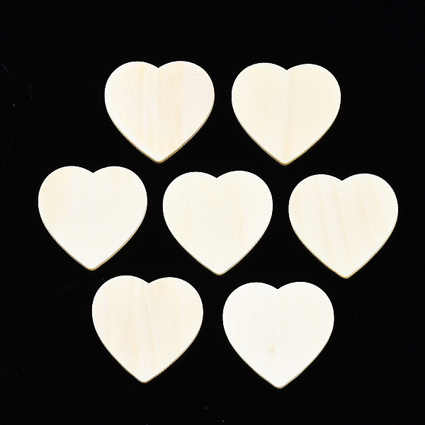 

PandaHall Unfinished Wood Heart Cutout Shape, for DIY Painting Ornament Christmas Home Decor Pendants, Antique White, 30x30x2mm Wood Orange