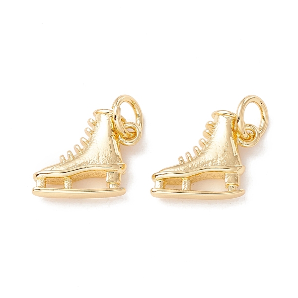

PandaHall Brass Pendants, with Jump Rings, Cadmium Free & Lead Free, Long-Lasting Plated, Ice Skates, Real 18K Gold Plated, 10x10x3.5mm...
