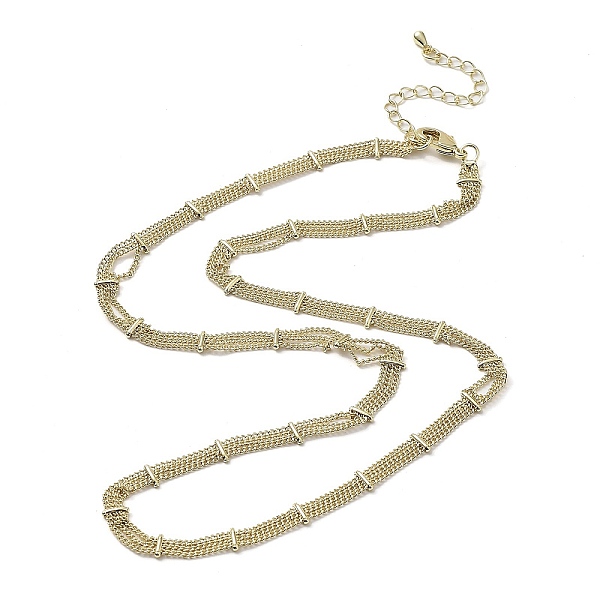 

PandaHall Rack Plating Brass Multi-Strand Necklace Making, Long-Lasting Plated, Lead Free & Cadmium Free, Real 18K Gold Plated, 18.54 inch...