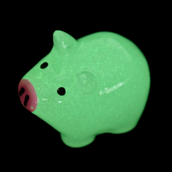 

PandaHall Luminous Resin Pig Ornament, Glow in the Dark Minifigure Cartoon Pig Display Decoration, WhiteSmoke, 16.5x20.5x12.5mm Resin Pig..., White