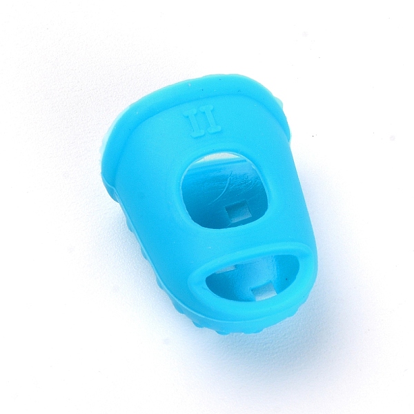 

PandaHall Silicone Guitar Finger Protector, Musical Instrument Accessories, Deep Sky Blue, 27.5x21.5x13mm Silicone