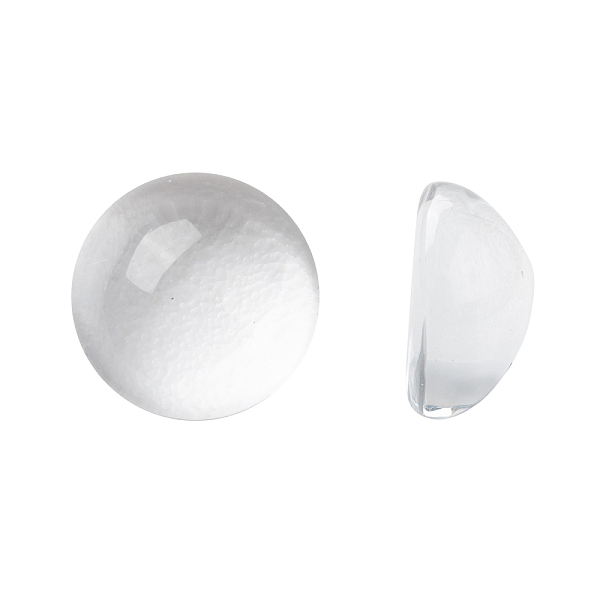 

PandaHall Transparent Half Round Glass Cabochons, Clear, 8~9x4.5~5.5mm Glass Half Round Clear