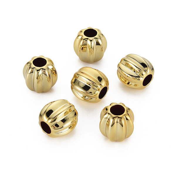 

PandaHall UV Plating Acrylic European Beads, Pumpkin, Gold, 13.5x14x13mm, Hole: 5.5mm Acrylic Pumpkin Gold
