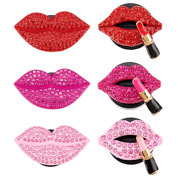 6 Pcs 2 Styles Lips… - image