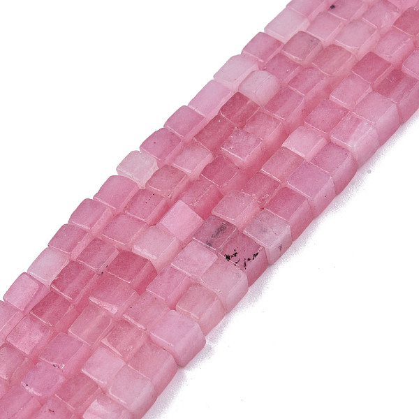 

PandaHall Natural White Jade Beads Strands, Dyed, Cube, Flamingo, 4~4.5x4~4.5x4~4.5mm, Hole: 1mm, about 88pcs/strand, 15.16 inch(38.5cm)..., Pink