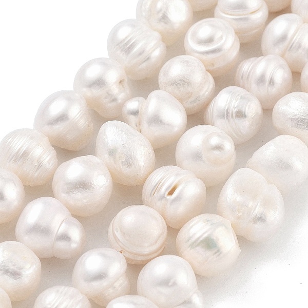 

PandaHall Natural Cultured Freshwater Pearl Beads Strands, Potato, Old Lace, 9~10mm, Hole: 0.6mm, about 19~20pcs/strand, 6.10~6.50...