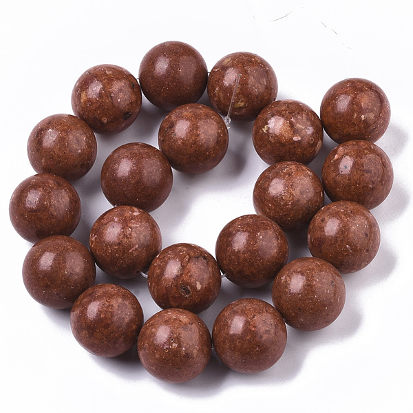 

PandaHall Synthetic Coral Beads Strands, Dyed, Round, Saddle Brown, 20mm, Hole: 1mm, about 20~21pcs/Strand, 15.91 inch~16.69 inch Synthetic...