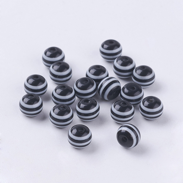 Round Striped Resin… - image