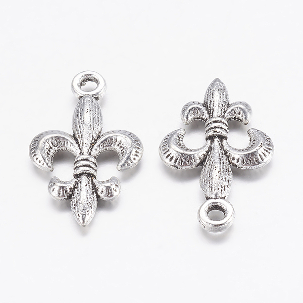 

PandaHall Tibetan Style Alloy Metal Fleur De Lis Pendants, Lead Free and Cadmium Free, Antique Silver, 24x14x3mm, Hole: 2mm Alloy Flower